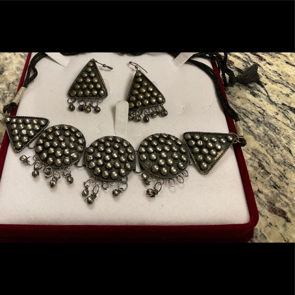 Oxidized jewelry set